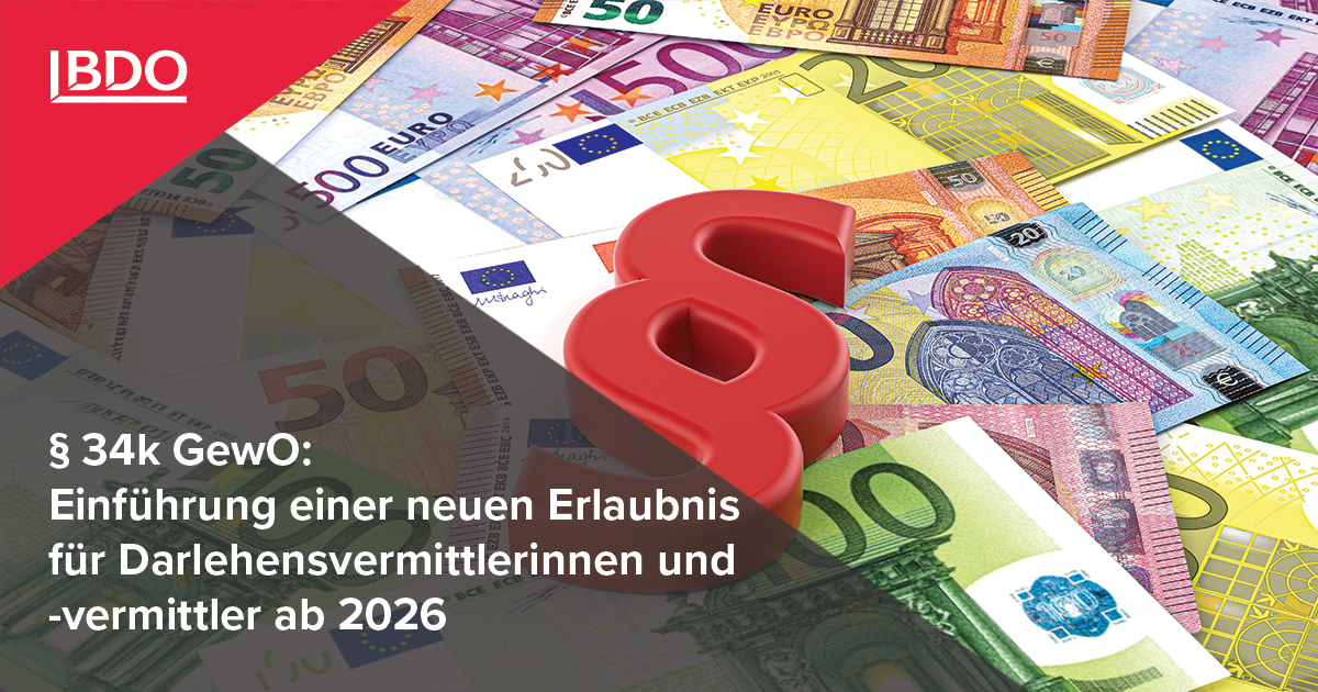 Deutschland führt 2026 neue Erlaubnis für Darlehensvermittler ein