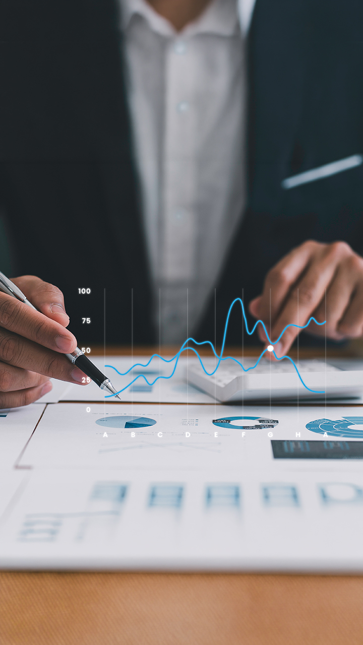 Grafik über Finanzen